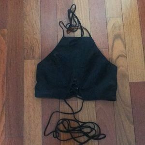 Crop strappy top